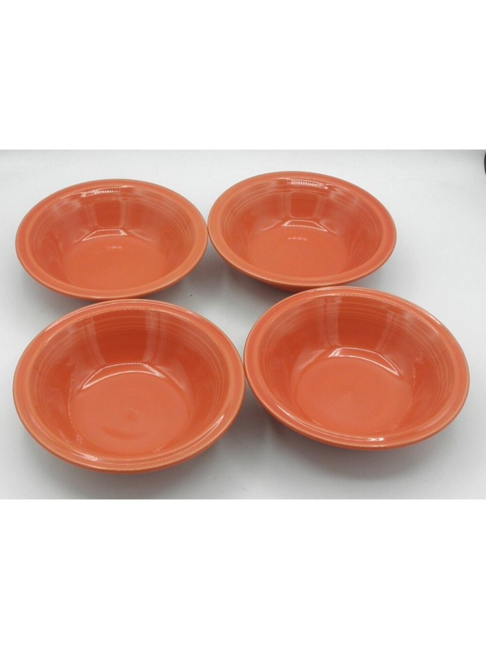 Cantinaware 6-3/4 inch Soup/Cereal Bowl Orange Set of 4 Vintage Discontinued